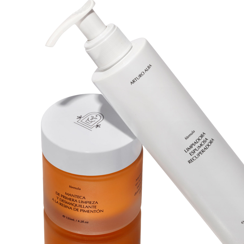 Arturo Alba manteca de primera limpieza y desmaquillante