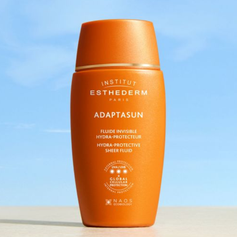adapatsun-esthederm-protector-solar-fluido-sol-fuerte