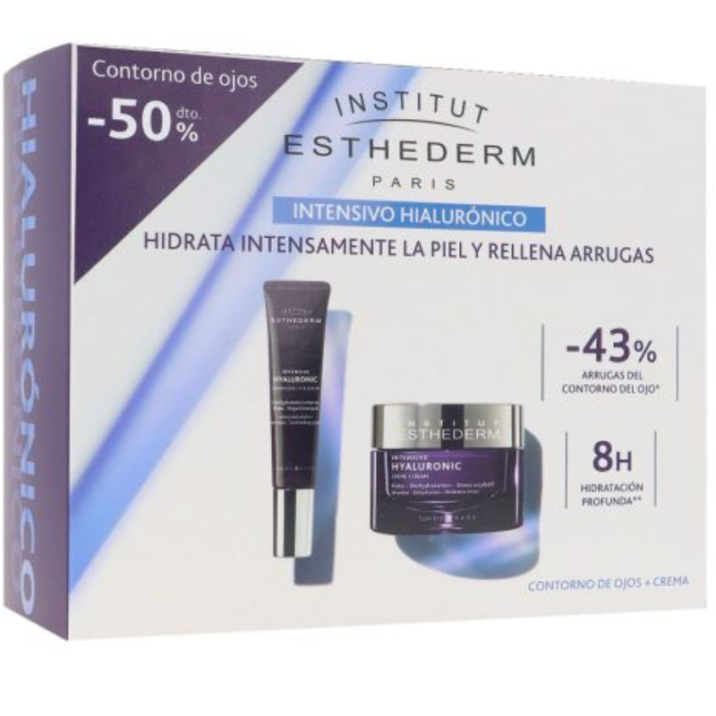 institut-esthederm-pack-intensive-hyaluronic-crema-y-contorno-de-ojos