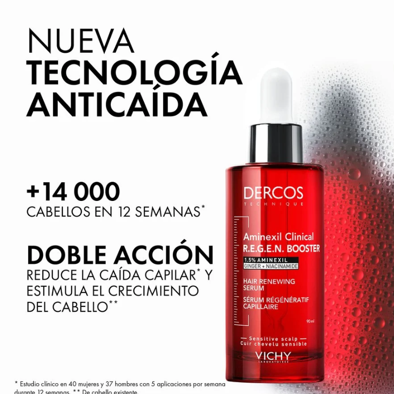 Vichy Dercos sérum capilar aminexil clinical R.E.G.E.N Booster 90 ml