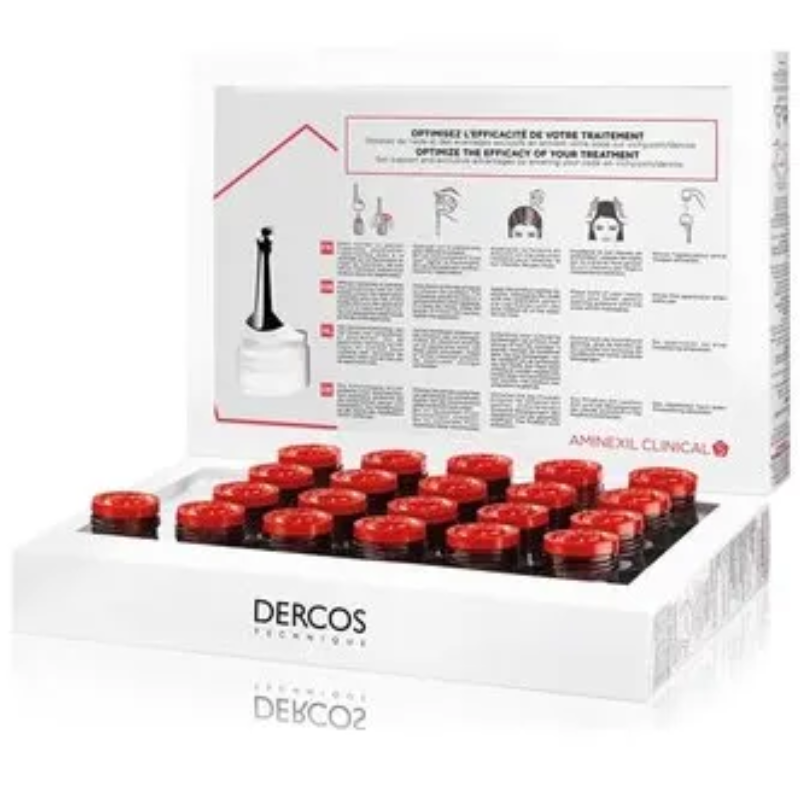 Vichy Dercos Aminexil Clinical 5 Mujer ampollas anticaída